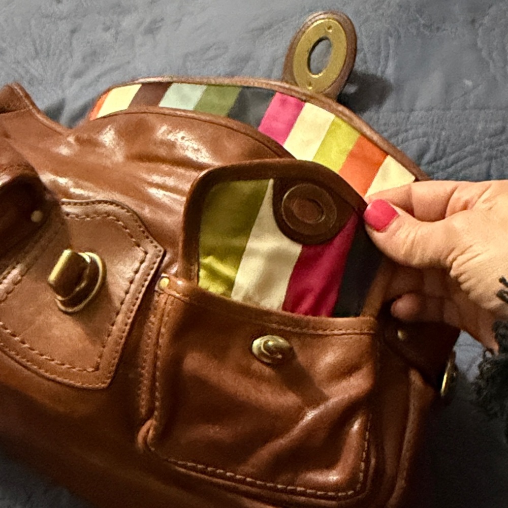 Coach Brown Leather Shoulder Bag - Picture 8 of 8
